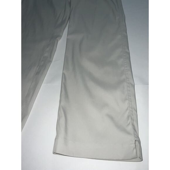 Nike Golf Dri Fit Pants Mens 32x30 Light Beige Bone Stretch Flat Front Logo READ - Picture 2 of 16